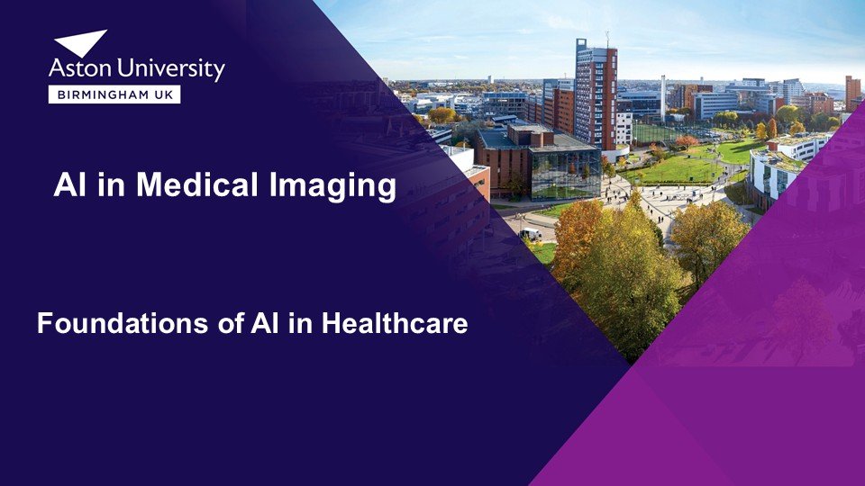 Foundations of AI in Healthcare course artwork